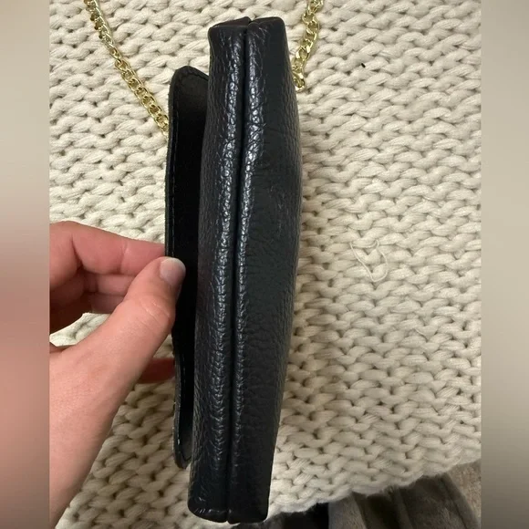 Genuine leather calf hair made in Italy Leopard Print  gold Chain Shoulder Bag - Picture 10 of 10